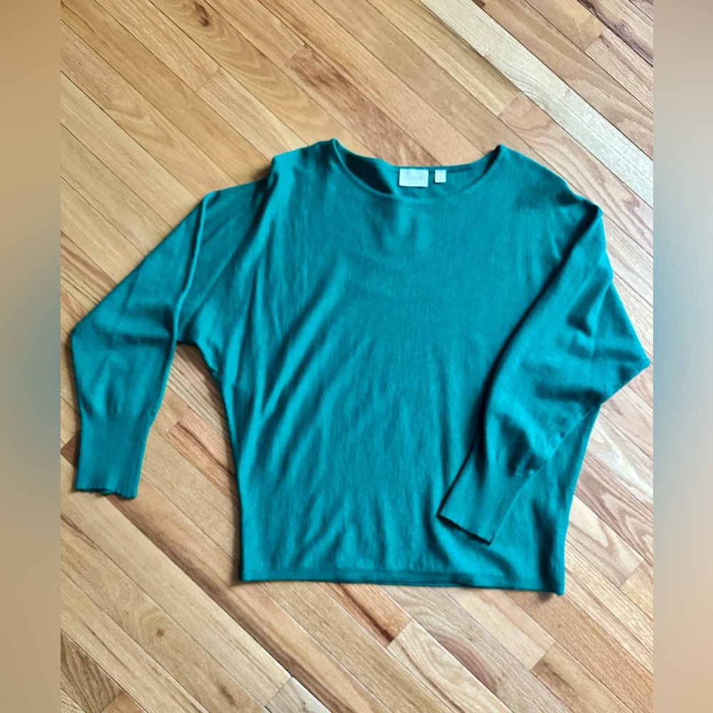 Cyrus Emerald Long Sleeve Dolman Sweater